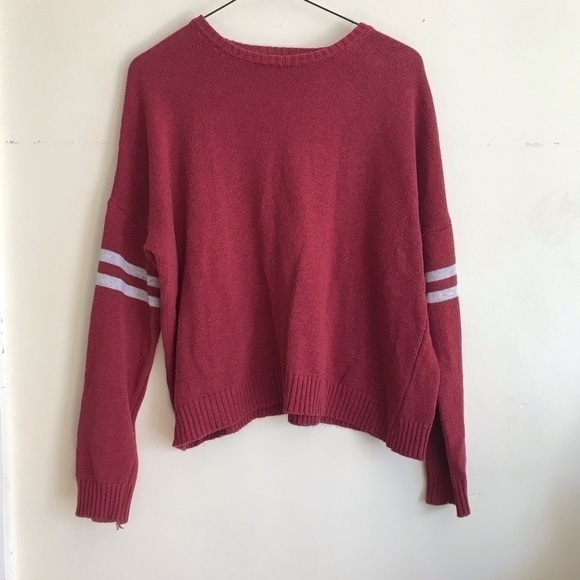American Eagle Outfitters Sweaters - AE Red Arm Stripped Sweater
